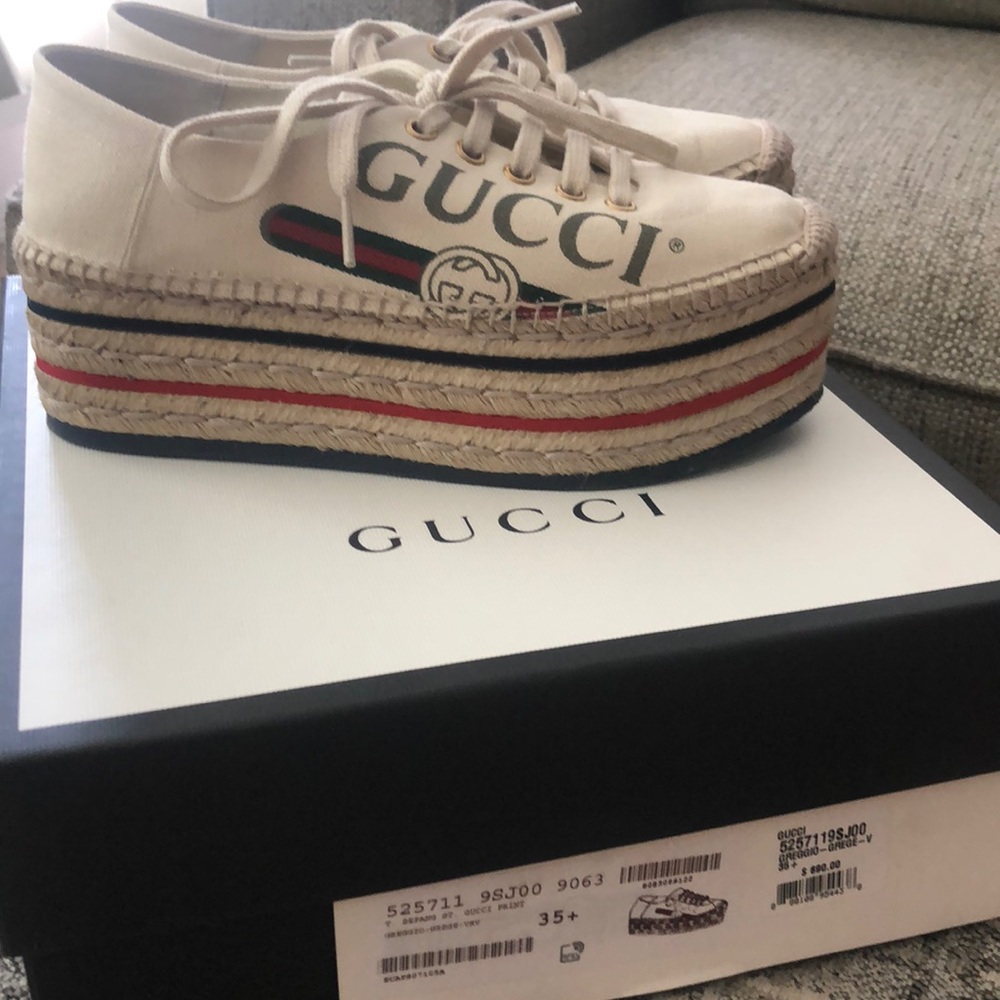 Gucci platform espadrilles